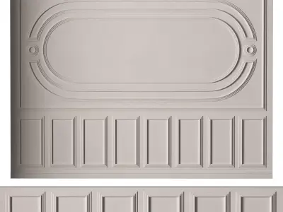 Classic 3D Wall Panel Elegant Design for Interior Decor 20 3D model