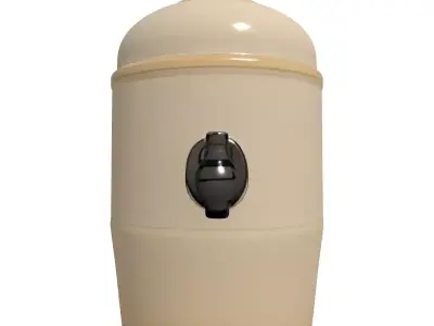 Vintage Ceramic Beverage Dispenser Low-poly 3D model