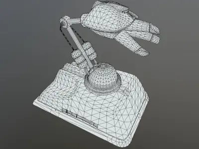 Maintenance Robot Skutter Low-poly 3D model