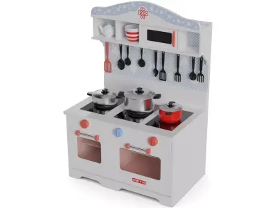 Cars and action games Play Kitchen Set 3D model