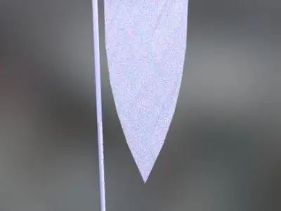 Archery banner Low-poly 3D model