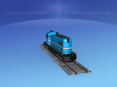 Diesel Locomotive V04 3D model