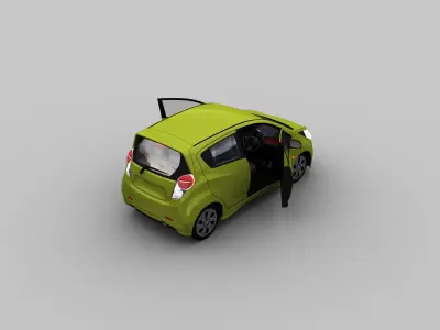 Chevrolet Spark Low-poly 3D model
