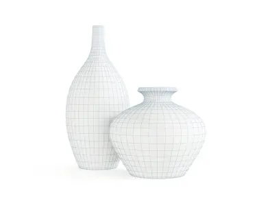 Elegant Ceramic Vase 3D model