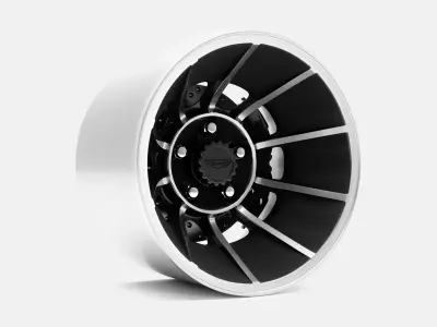 15x10 American Racing Vector Wheel and Brake 3D print model