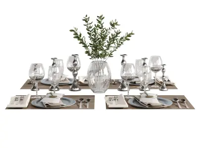 Table setting 01 3D model