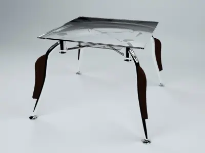Glass table 3D model