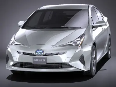Toyota Prius 2018 VRAY 3D model