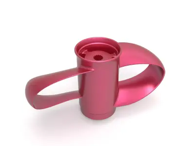 Toroidal boat propeller - 2 blades 3D print model