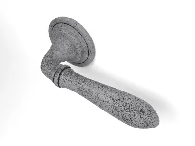 Door Handle Interior Fumed Brass 3D model