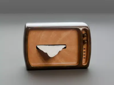 Stylized Tissue Box 3D model