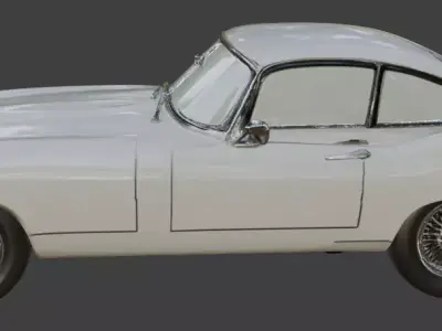 1961 Jaguar E-Type 3D Printable Model 3D print model