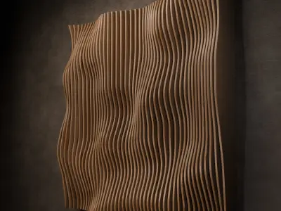 Parametric Wall Art - Set of 6 Low-poly 3D model
