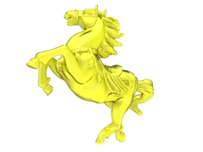 Rearing Horse Sculpture 3D Model for Jewelry and Decor 4251 3D print model