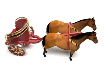 Roman War Chariot 3D model