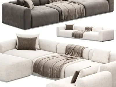 Braid Mahy Sectional sofa 3D model