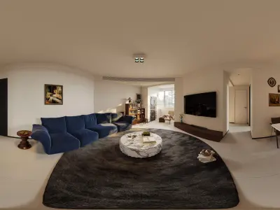  living room dining room interior scenes 09 3D model