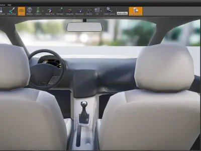 Renault Clio Hatchback 3D Model Low-poly 3D model