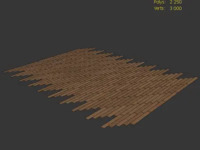  Wood Floor Oak Rotec Wildwood 3D model
