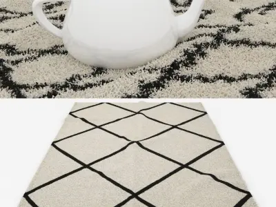 Rugs No 555 Low-poly 3D model
