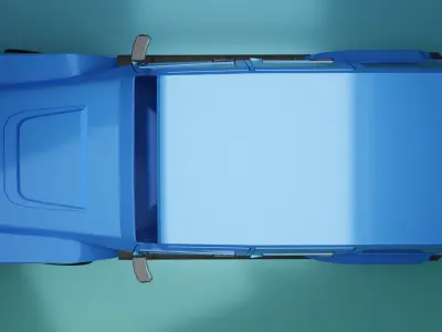 Jeep Wrangler Unlimited 2014 Polar Edition Low-poly 3D model