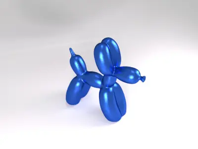 Balloon Dog Jeff Koons 3D model
