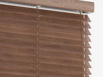 Wooden Blinds Set 01 3D model