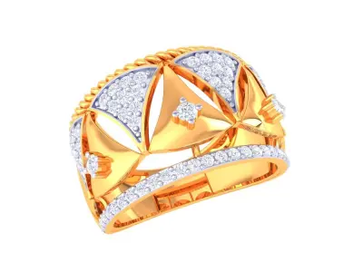 DIAMOND RING 3D print model 17