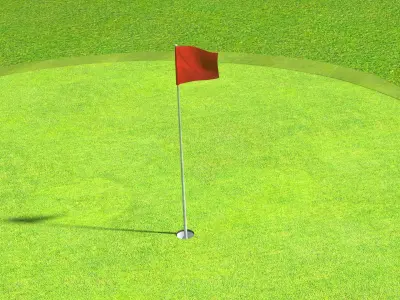 Tropical Golf Course 3D model