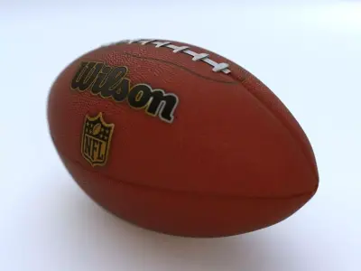 American Football - Ball 3D model Low-poly 3D model