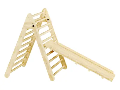 Childrens wooden pikler Varnish 3D model