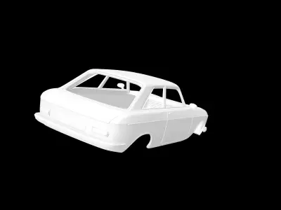 Peugeot 204 Coupe 3D print model