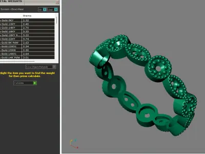 Rings for Women Womens Rings Stone Ring Ready STL 3DM Models  3D print model 2