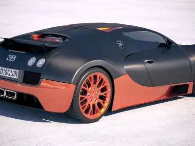 Bugatti Veyron Super Sport 2012-2016 VRAY  3D model