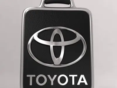 Toyota car logo keychain 3d model  3D model