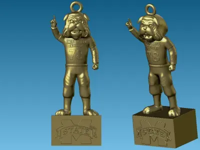 NCAA - Hanging Figurine Mississippi State University - 3D 3D print model