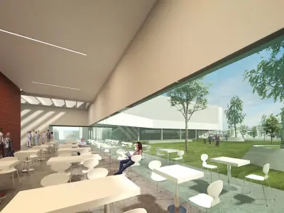 CULTURAL CENTER AND THEATER 3D model 3D model