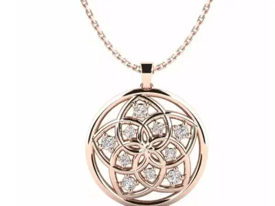 Pendant necklace 04 3D print model