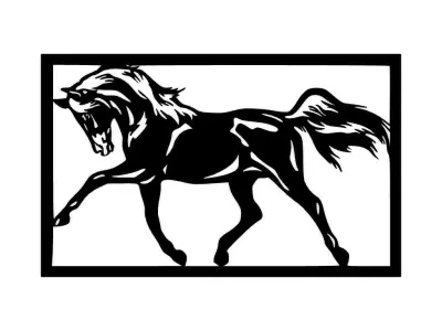 Horse Wall Decoration  3D print model