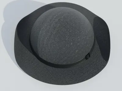 Hat With a Buckle 3D model