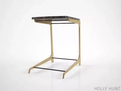 Holly Hunt Bittern drink table  3D model