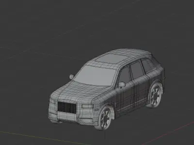 suv car Low-poly 3D model