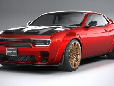 Generic Muscle Car 2021 3D model