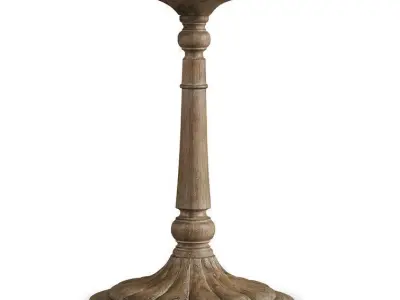 Corsica Wood Nightstand End Side Table - 2 Colour 3D model