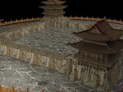 chinese ancient house   3D model