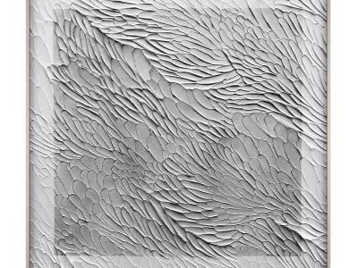 Art330 wall art with waves Low-poly 3D model