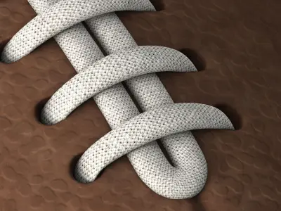 American Football Ball 3D model