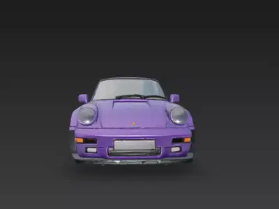 Porsche 911 low poly Low-poly 3D model