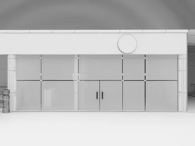 Car Servises Station a551 3D model