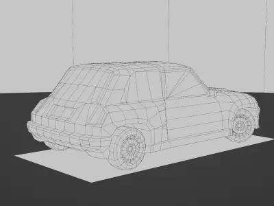 Renault 5 Turbo Low-poly 3D model
